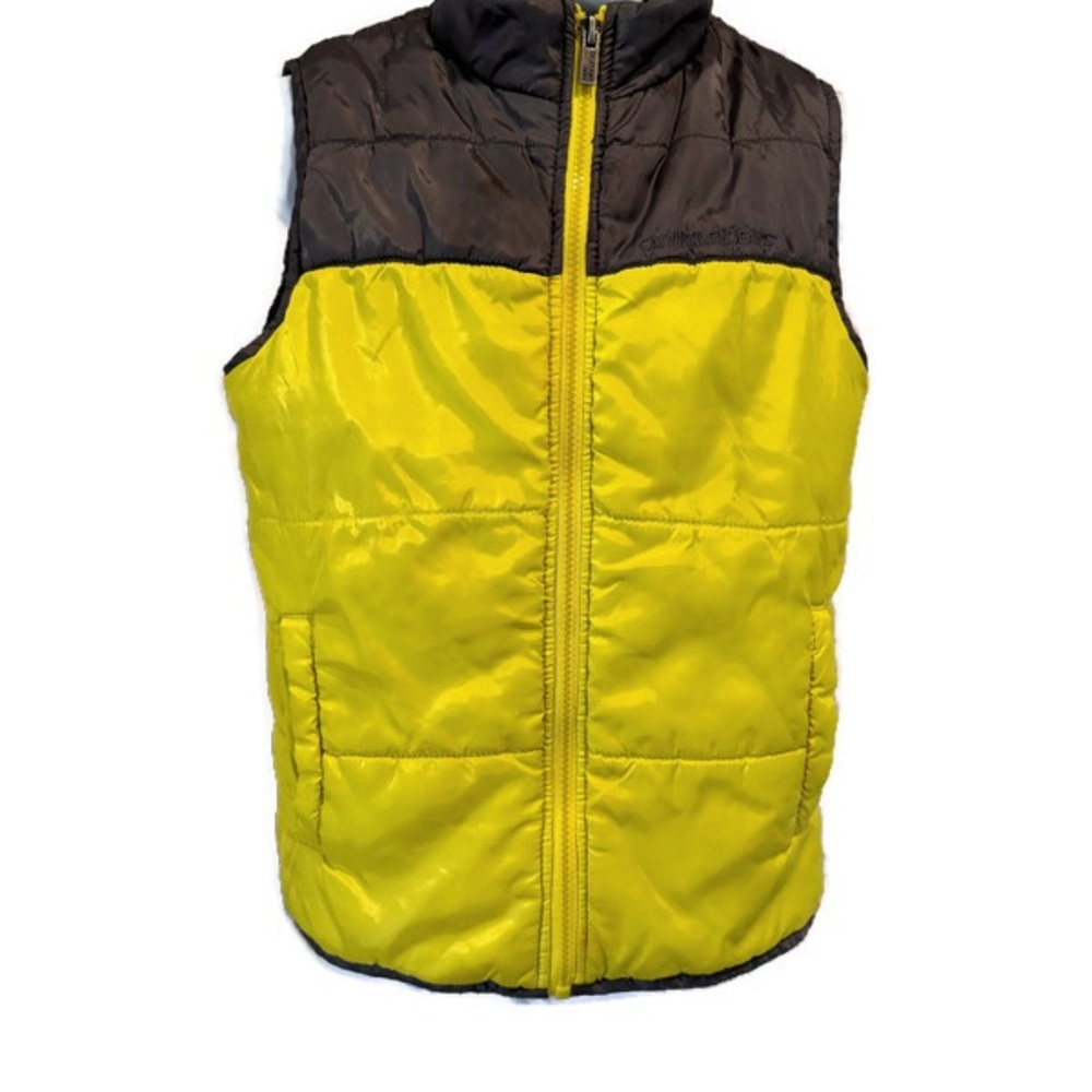 Calvin Klein Jeans Yellow & Grey Puffer Vest Boys 7